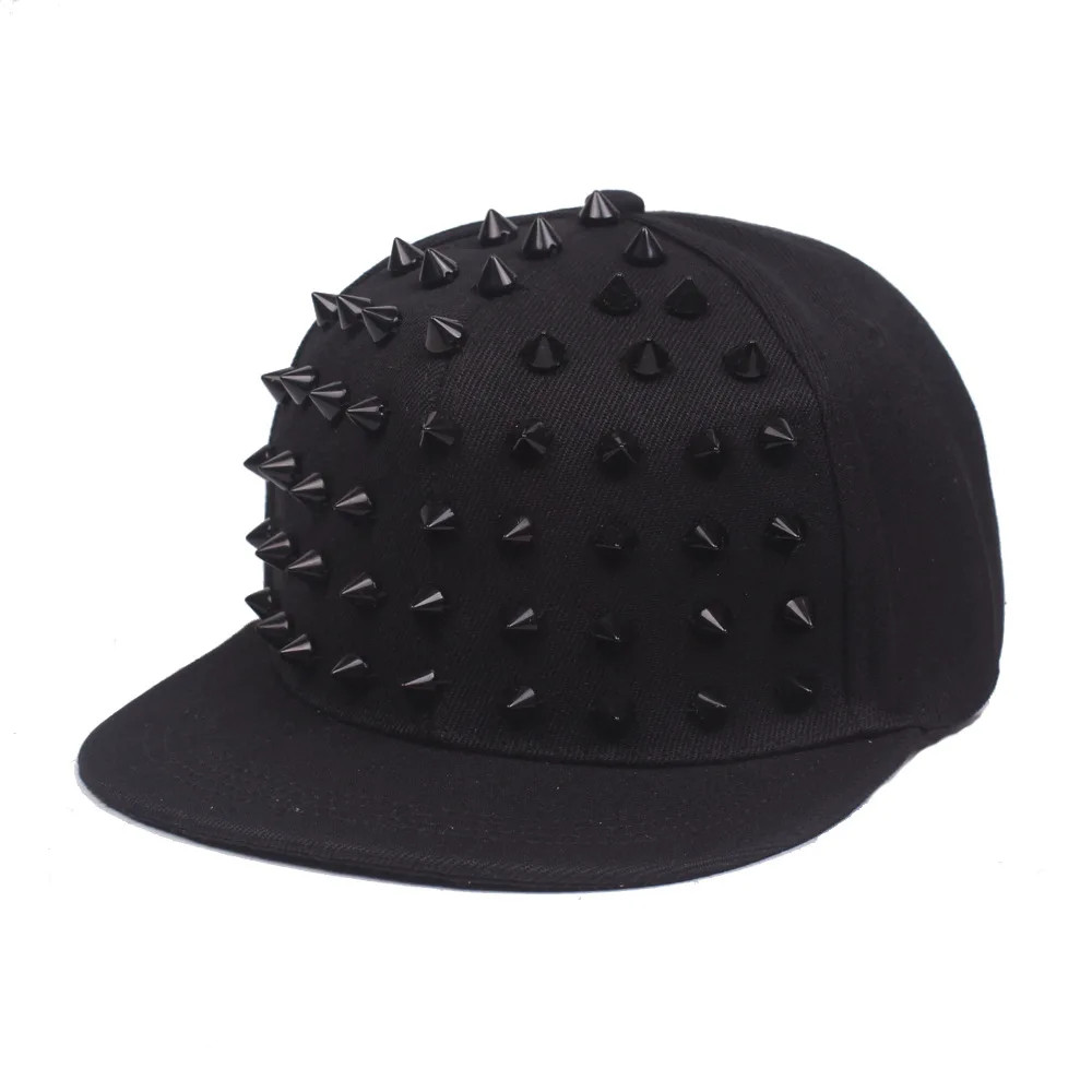 Unisex Rivet Stud Punk Baseball Cap Hip Hop Style Hat