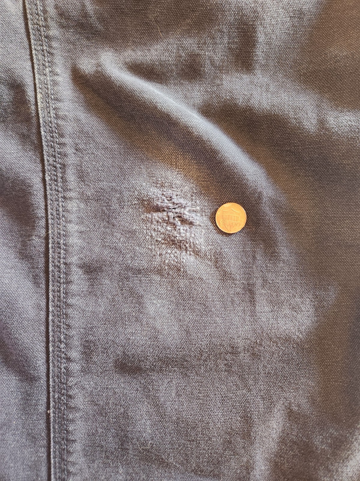 Carhartt B11 Men’s Loose Fit Washed Duck Utility Work Pants 32×34 Distressed