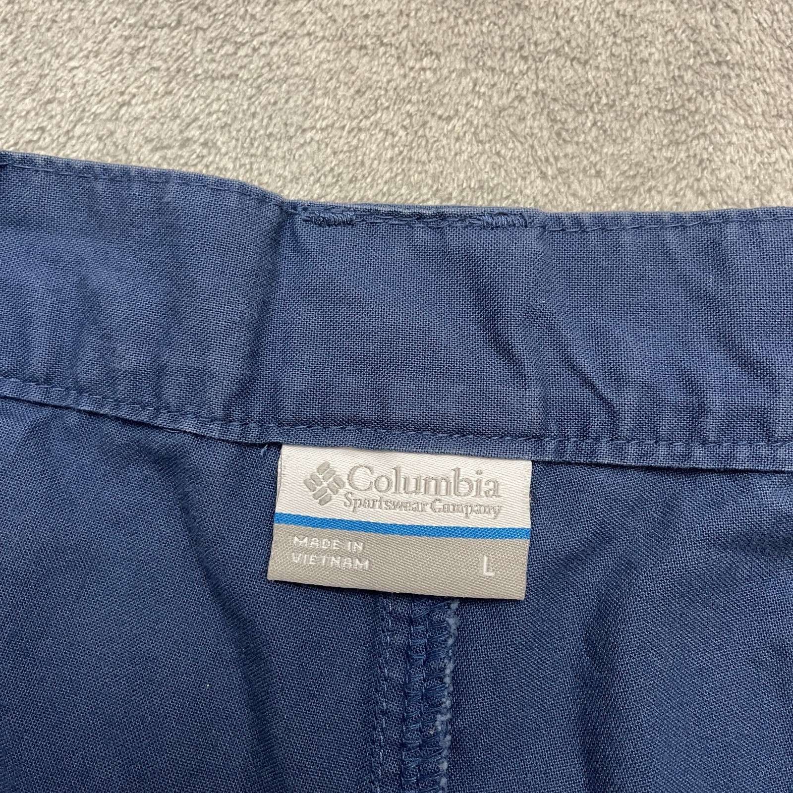 Columbia PFG Half Moon II Cargo Shorts Mens Blue Utility Fishing Hiking Large