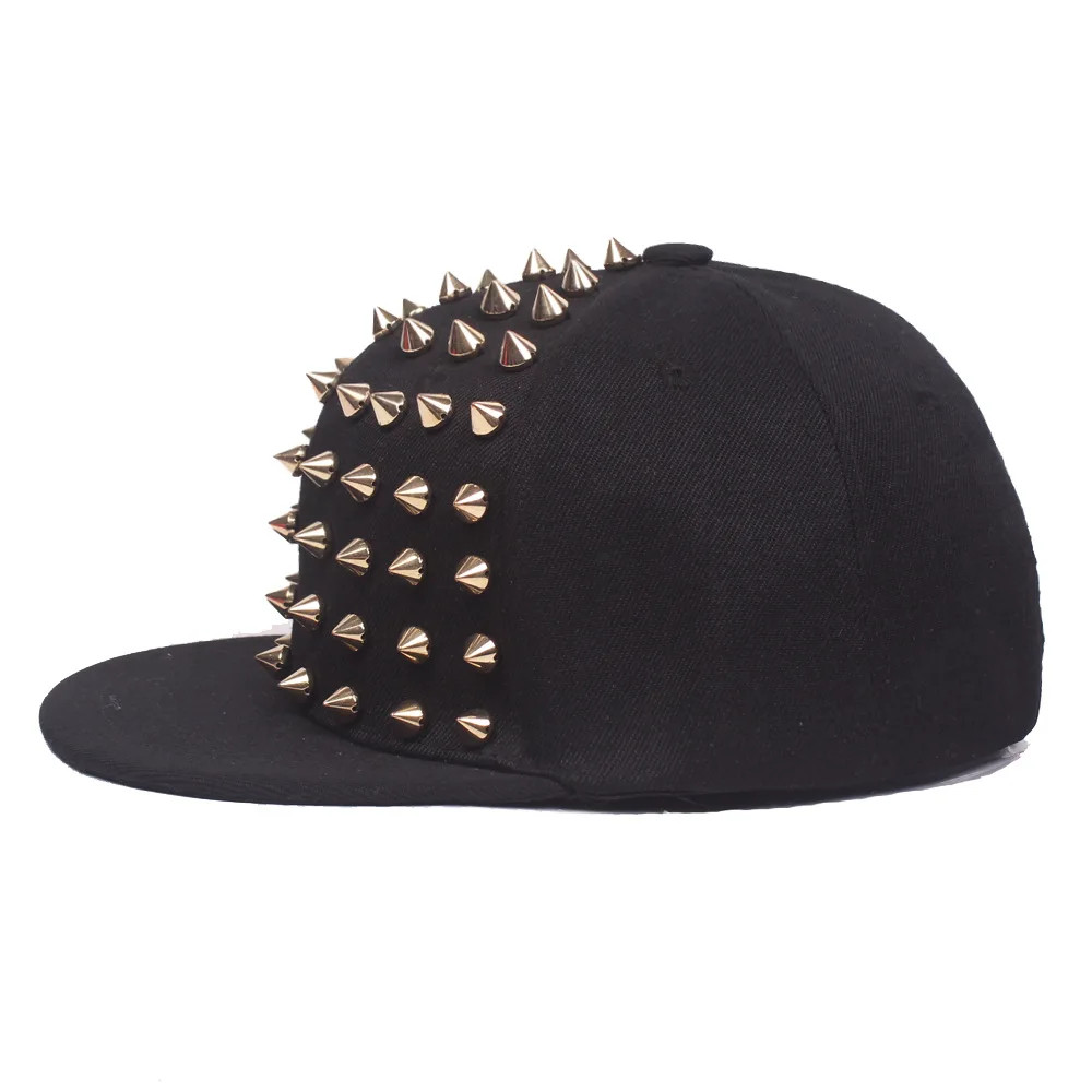 Unisex Rivet Stud Punk Baseball Cap Hip Hop Style Hat