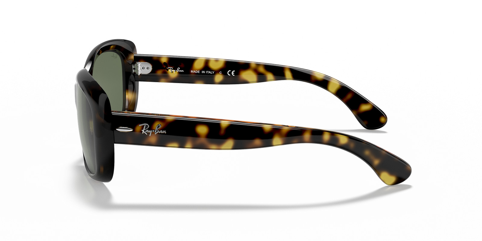 Ray-Ban Jackie OHH Light Havana/Green 58 mm Women’s Sunglasses RB4101 710 58-17