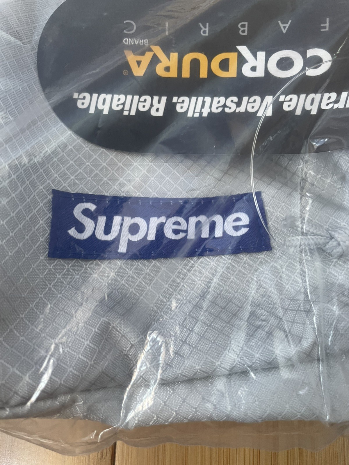 Supreme Shoulder Bag Silver Blue SS22 Cordura with Nalgene Water Bottle NWT