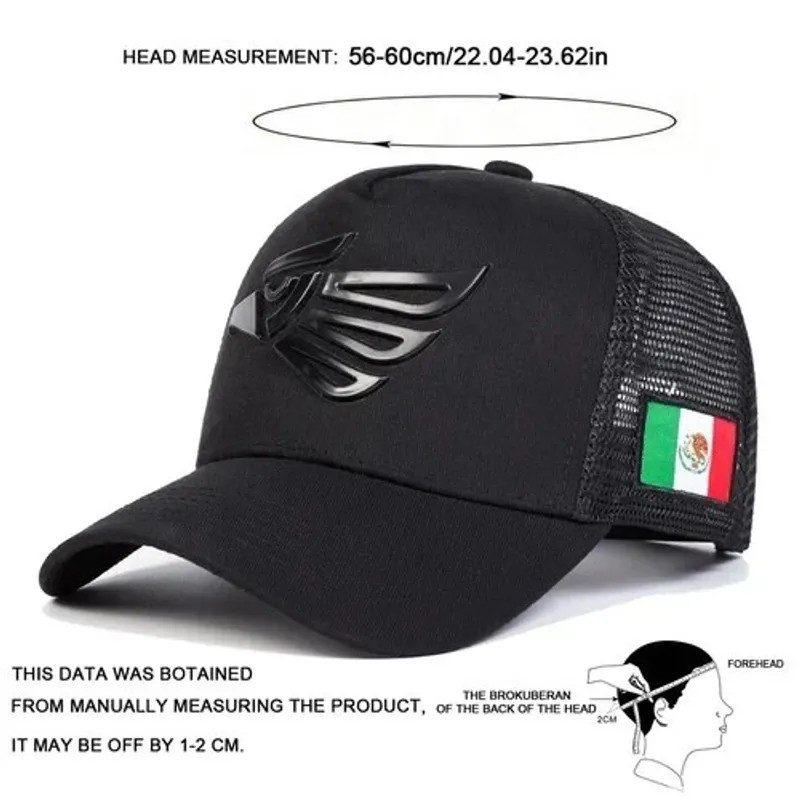 Mexican Eagle Baseball Cap Mexico Flag Trucker Hat Mesh Back Adjustable Unisex