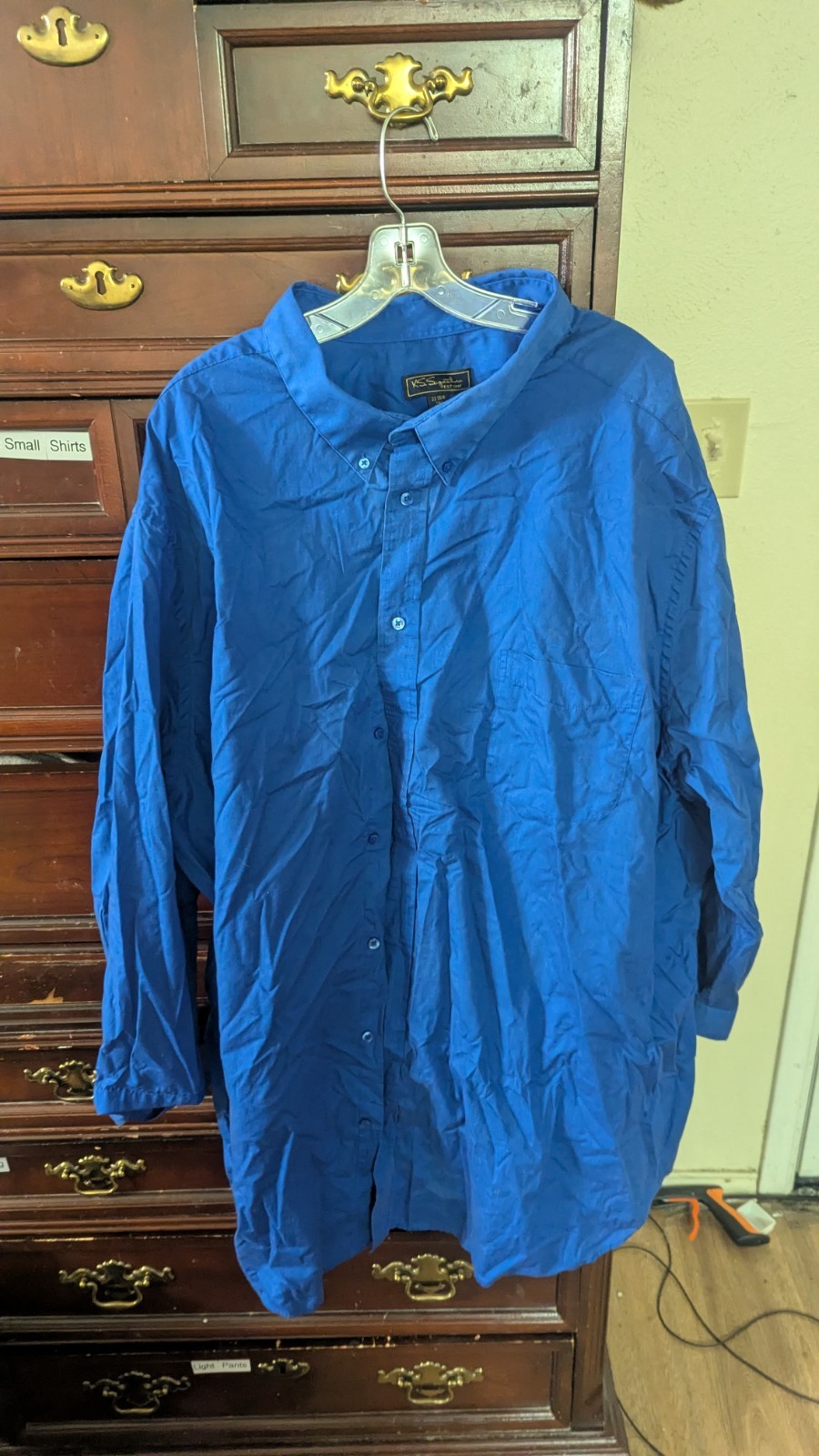 Large Lot MENS BUTTON DOWN DRESS SHIRTS 4XL 20×34/35/36/37/38/39 22×35 SOLID