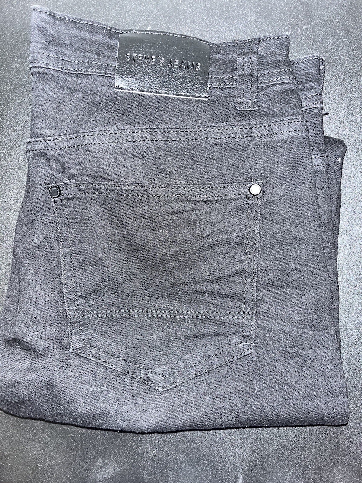 Steve’s Jeans Boys Jeans Size 32 x 32 Black Cotton Blend Denim Skinny Fit