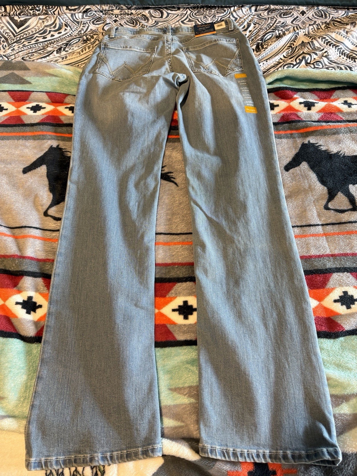 NEW NWT WOMENS WRANGLER WILLOW BOOT CUT ULTIMATE RIDING JEANS 33 15 36 LONG