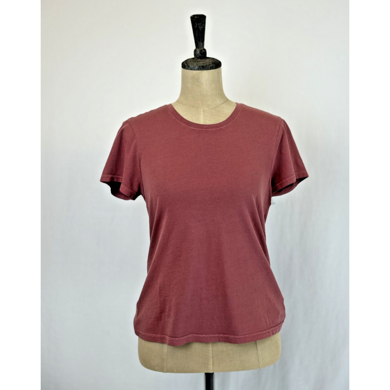 NWT Dear John Terracotta Crewneck Short Sleeve Tee #0393 Size S