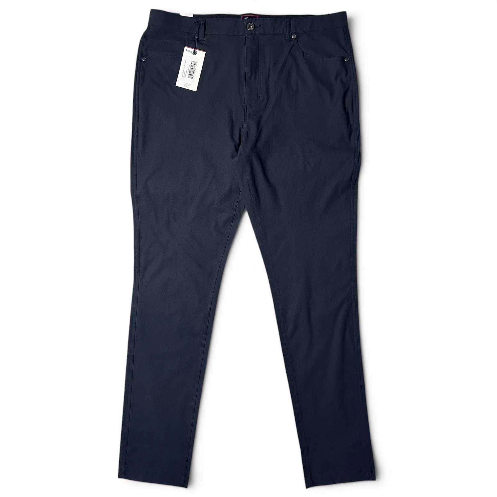 Untuckit 5 Pocket Tech Pant Mens Size 36×34 Black Slim Taper Fit Performance NWT