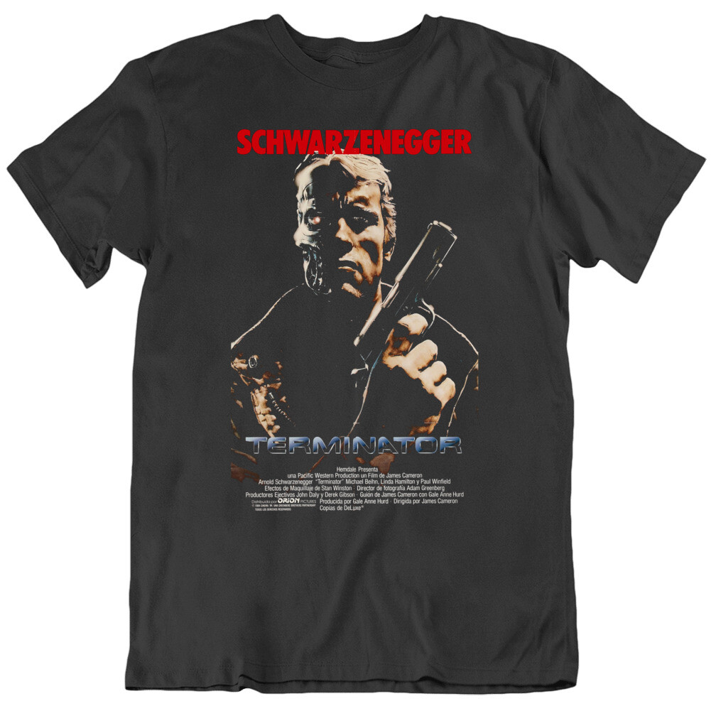 Retro 80’s Movie The Terminator Spanish Movie Poster Fan T Shirt