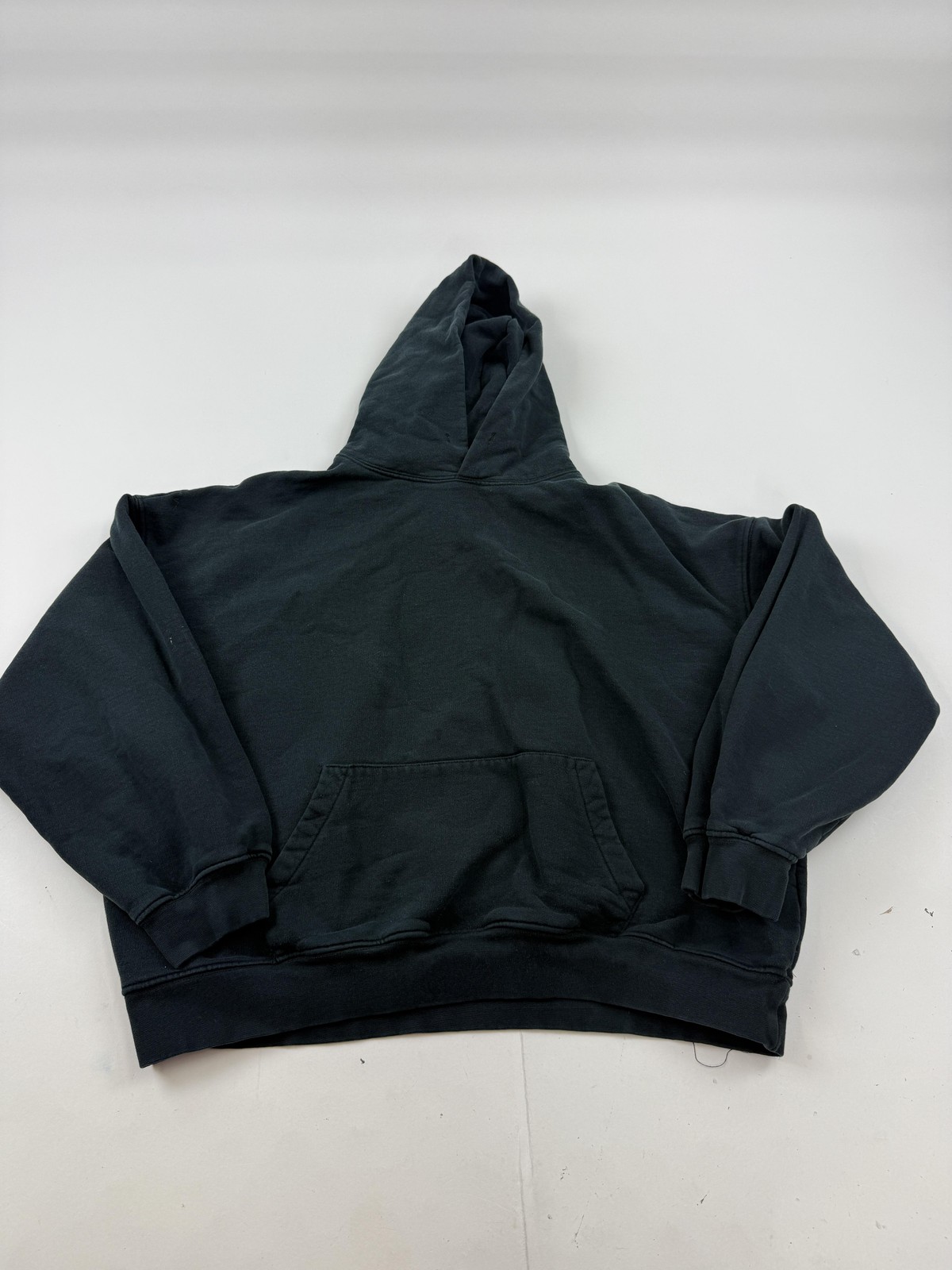 Mnml Hoodie Sweatshirt Mens Medium Black Fleece Pullover Blank Basic Solid