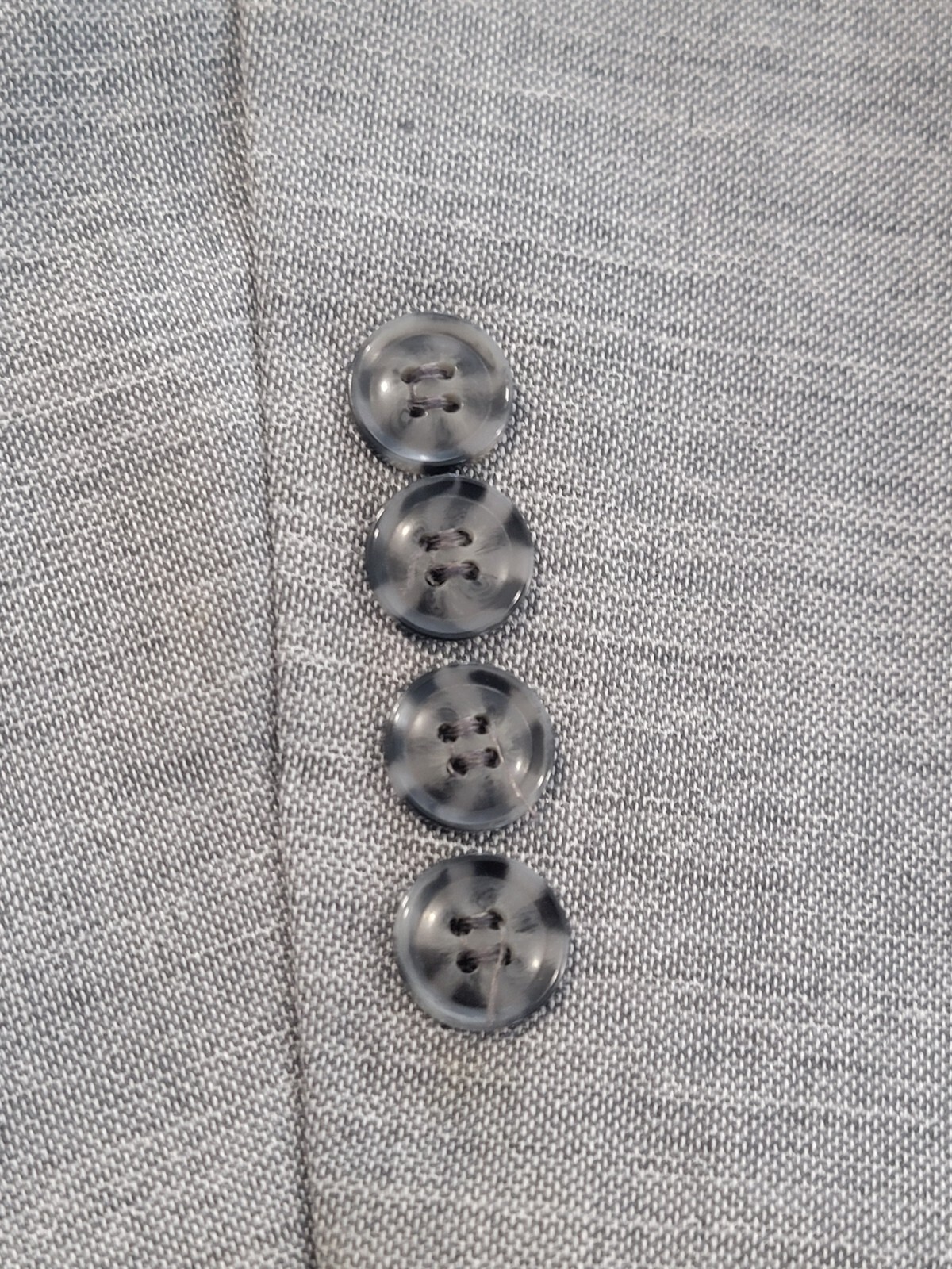 42L Men’s Lineage Blazer Light Gray Lightweight 2 Button Polyl Blend Sport Coat