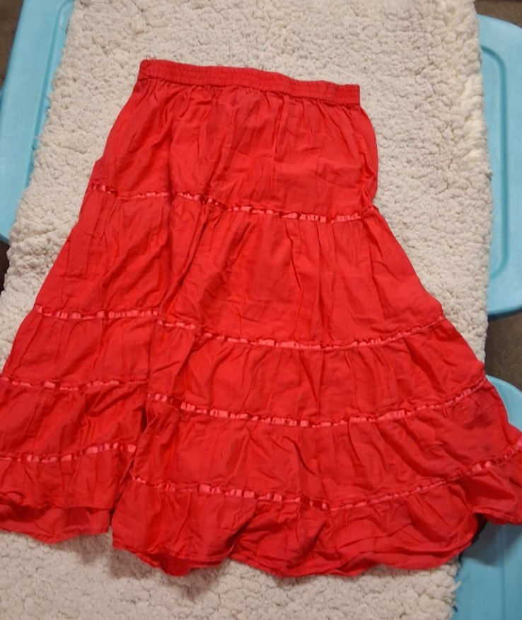 White Stag Long Pink Summer Skirt Size L (12-14)