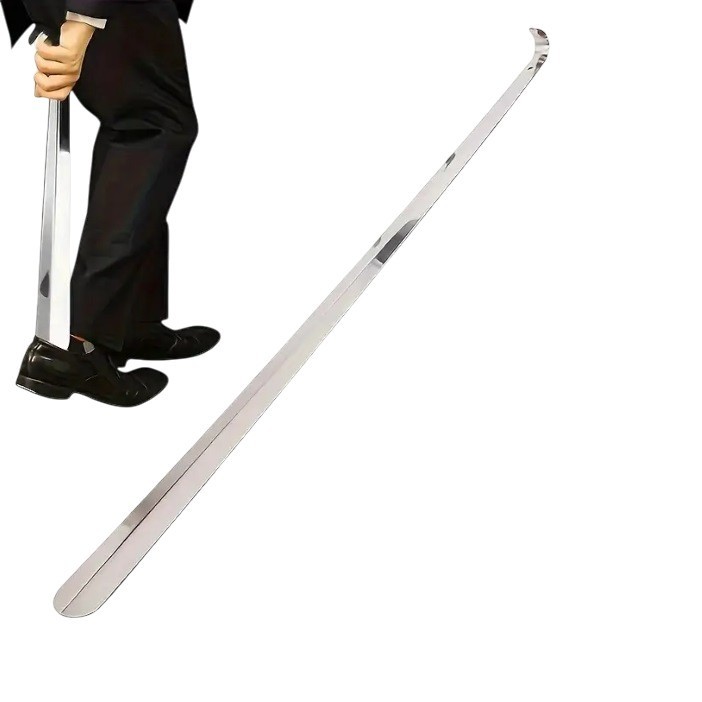 20.5″ Extra Long Metal Handle Shoe Horn Stainless Steel Handled Shoehorn Horns