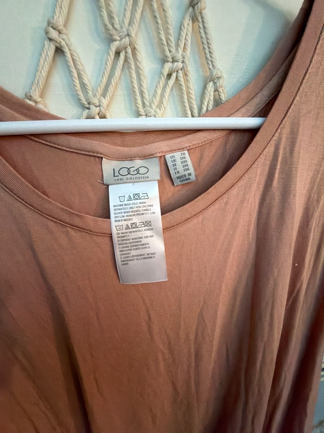 LOGO by Lori Goldstein Layers Knit Tank Top with Eyelet Lace Trim and Pockets