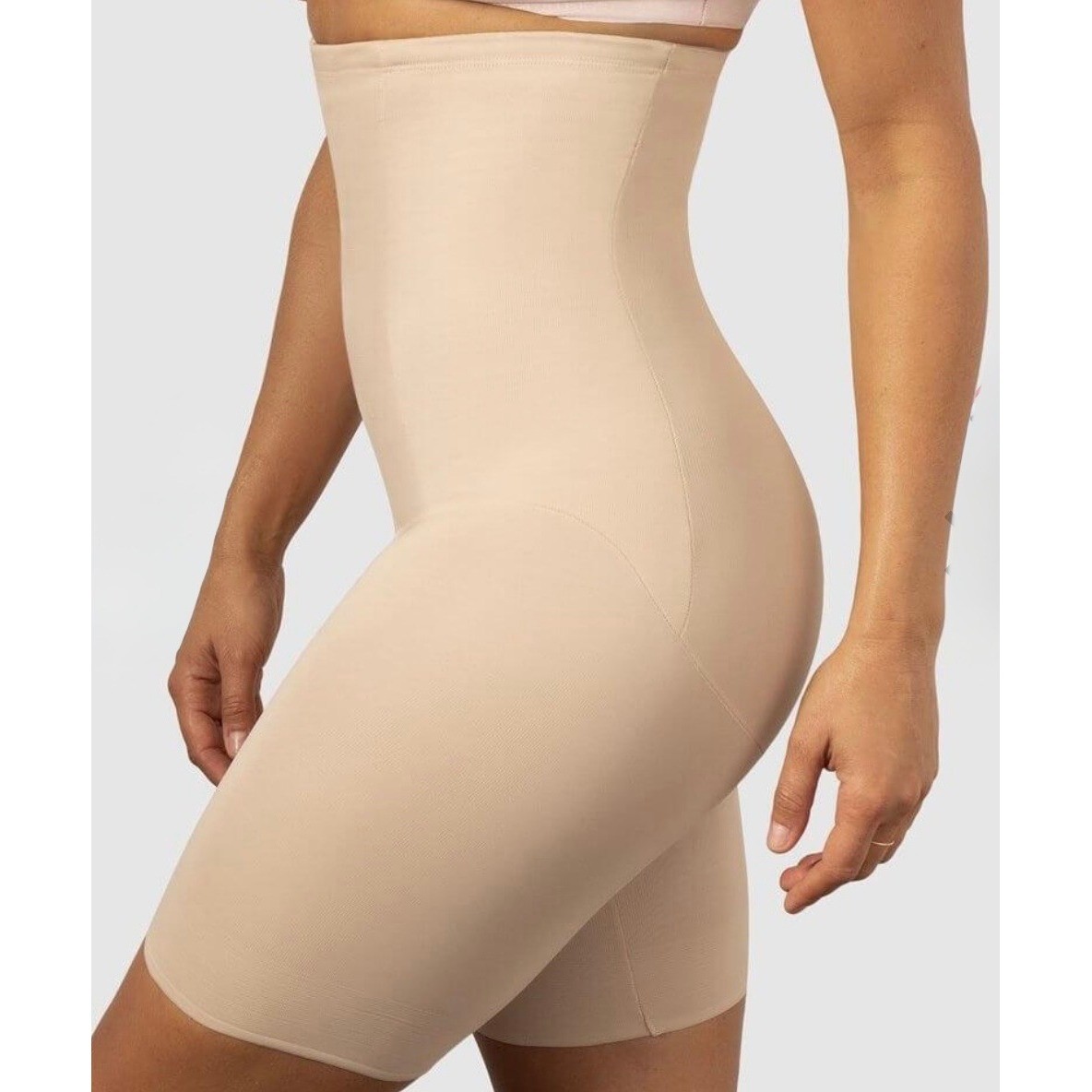 Miraclesuit Shapewear Size S High Waist Long Leg Nude Extra Firm Thigh Slimming