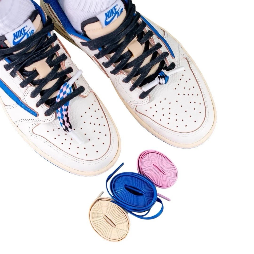 Fragment Design x Travis Scott x Air Jordan 1 Retro Low OG Sail Blue DM7866-104