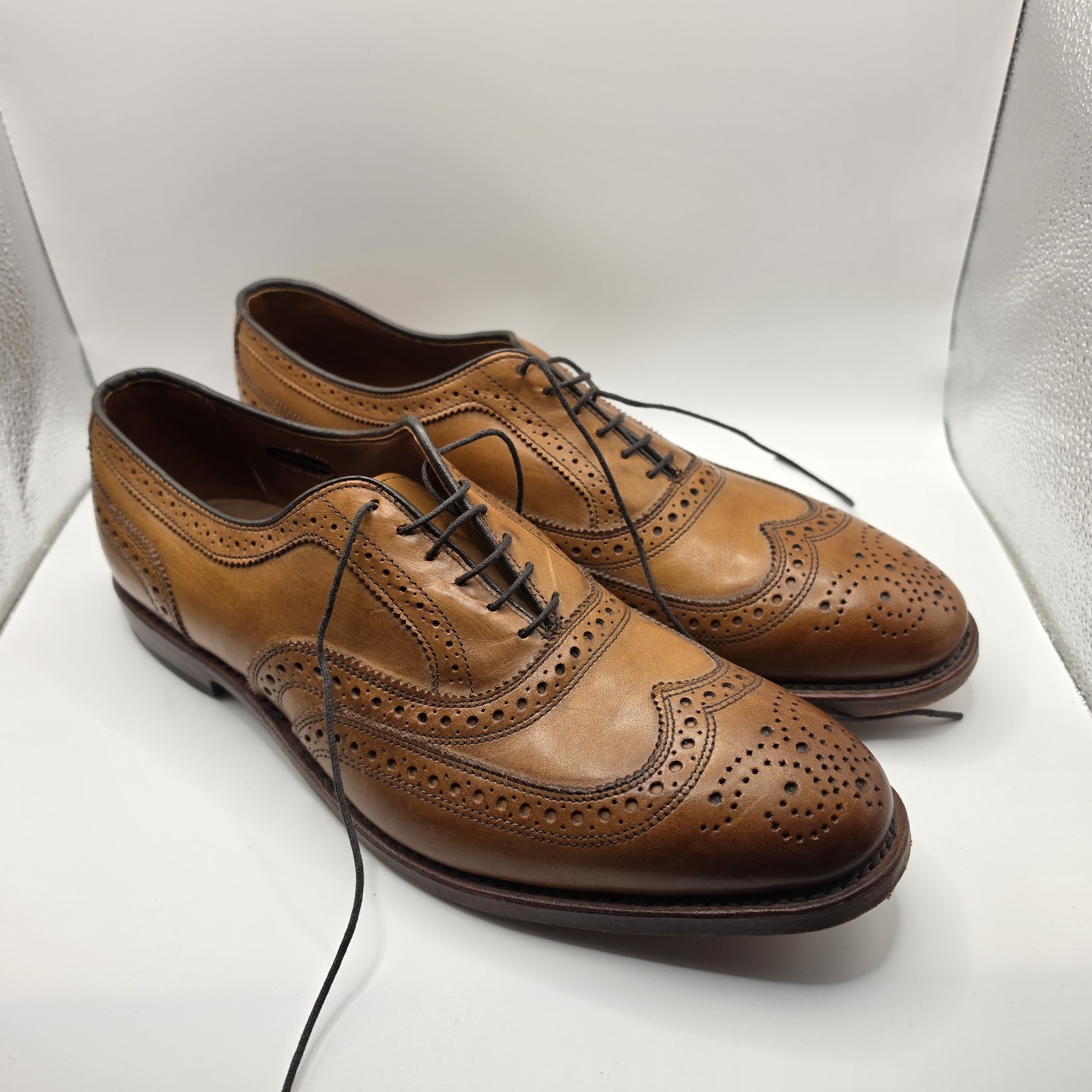 ALLEN EDMONDS McAllister Bench Welt 6235 Wingtip Brogue Brown Men Sz D 10