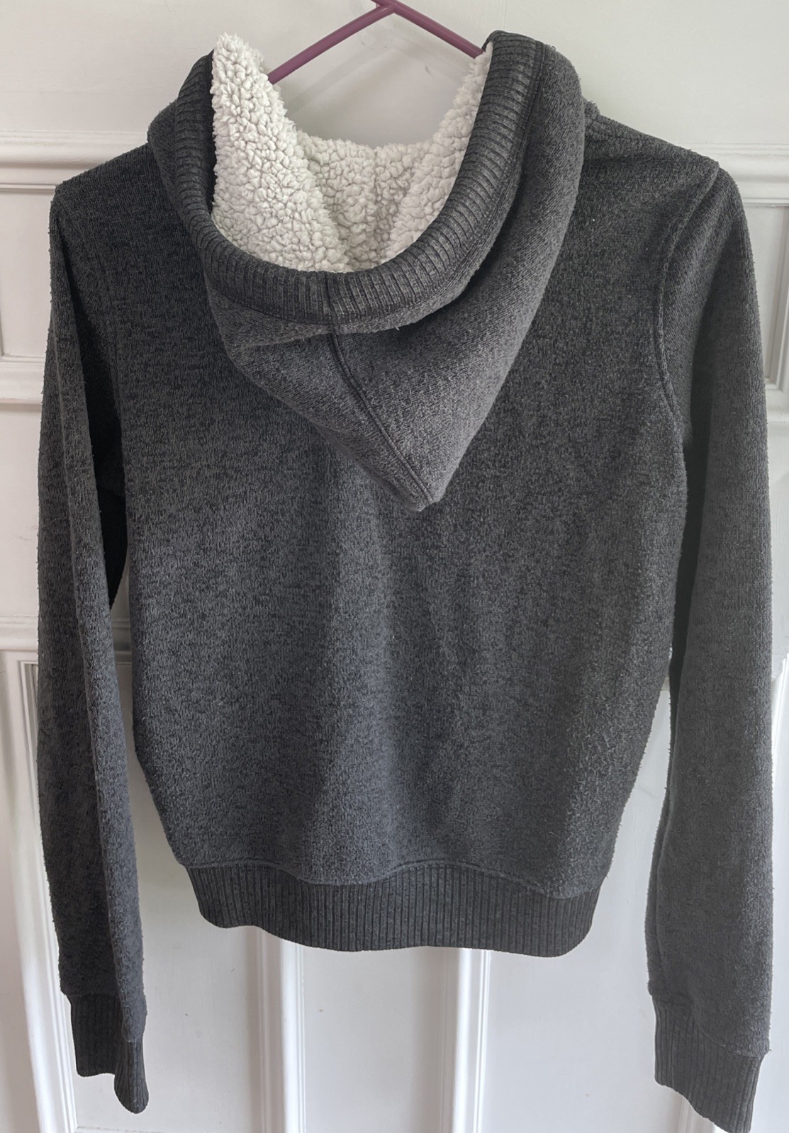 Authentic American Heritage So Medium Gray Zip Up Jacket With Hood & Pockets