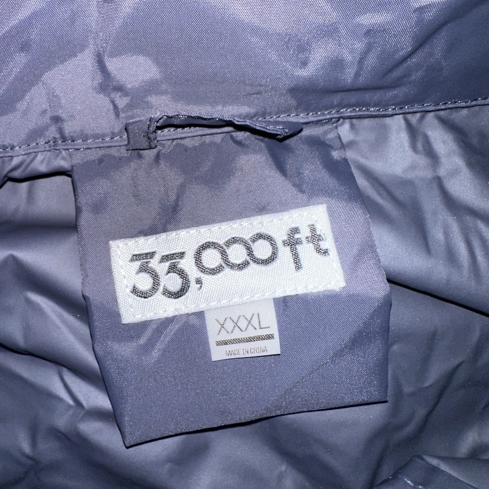 NWT 33000ft Packable Rain Jacket Men’s Size 3XL Waterproof Hooded Sealed Seams