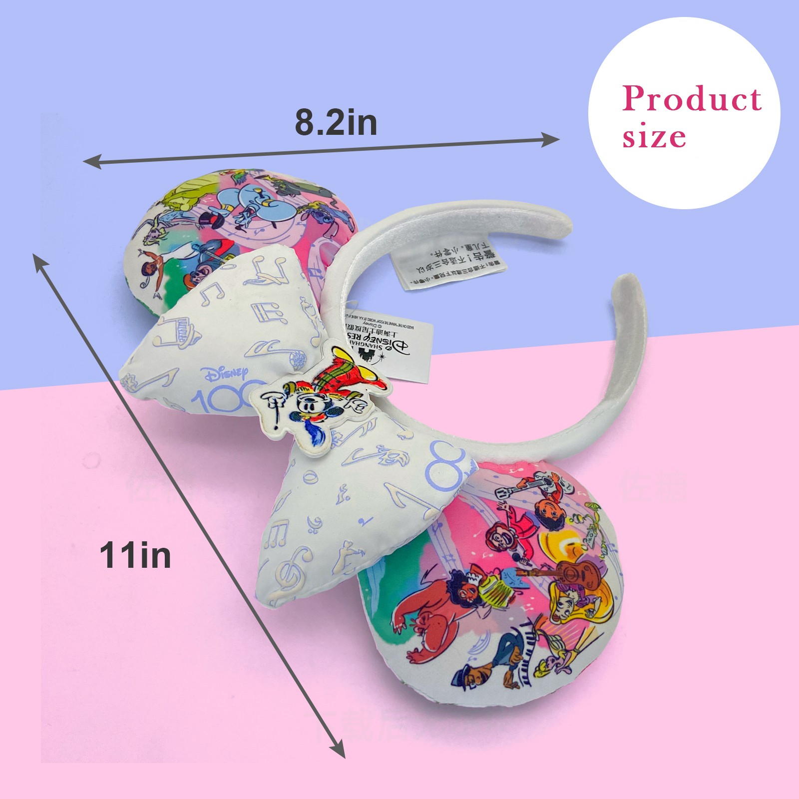 Disney’s Headband Music Mickey & Friends Ears Special Moments 100 Years US Stock