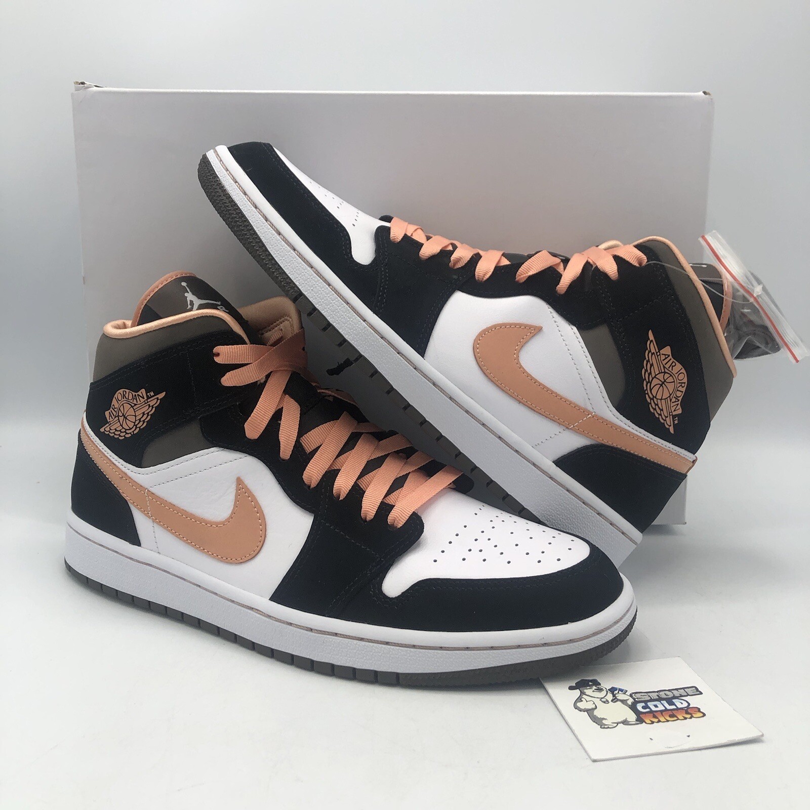 Nike Air Jordan 1 Retro Mid SE Peach Mocha DH0210-100 Size Women 11/ Men 9.5