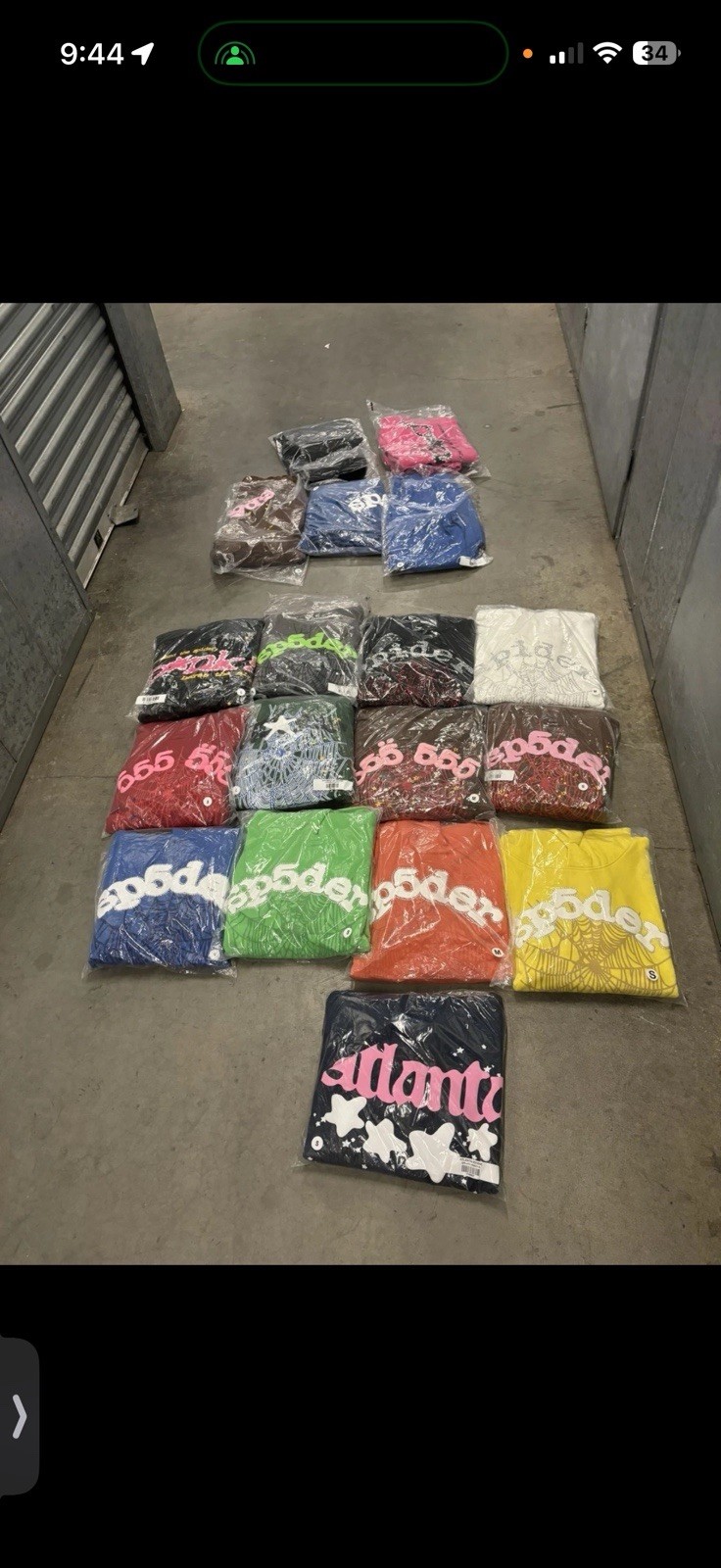 sp5der Hoodies Lot Multicolor Assorted Styles and Colors Unisex Adult