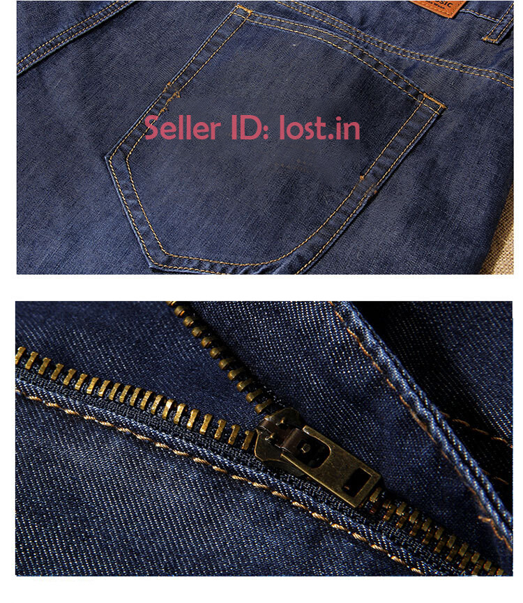 Men Denim Shorts Half Pant Casual Loose Jeans Stretch Cargo Denim Pants Big Size