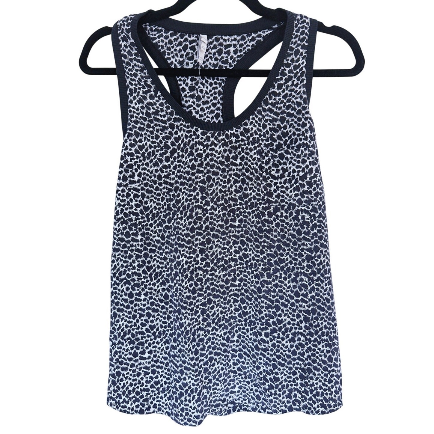 Joie Womens Silk Tank Top XS Black Leopard Print Cheetah Resort Safari Animal