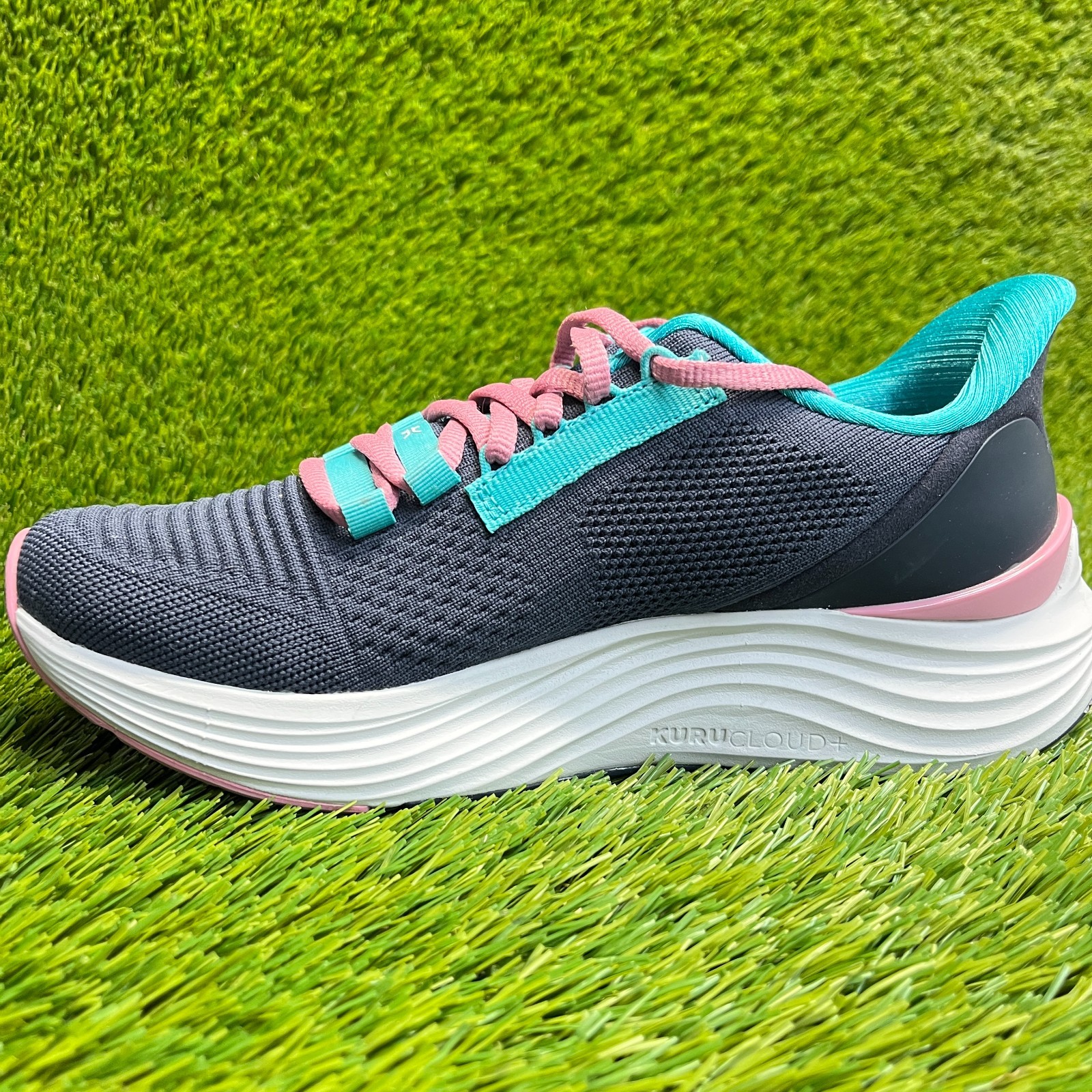 Kuru Atom 2 Womens Size 7.5 Blue White Athletic Running Walking Shoes Sneakers