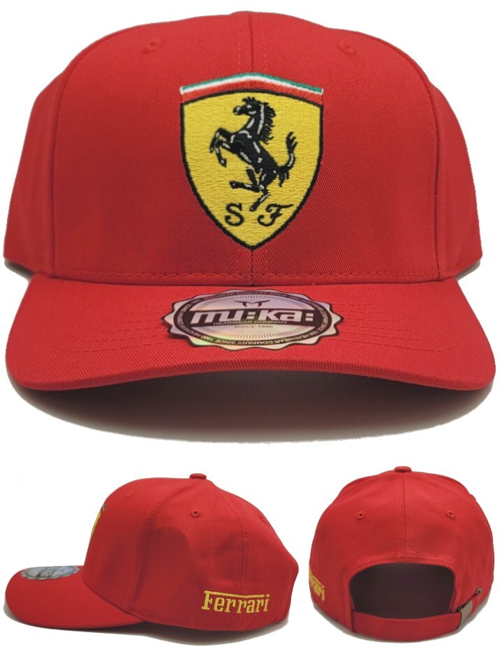 Ferrari New MUKA Car Italian Sports Cars Red Era Strapback Hat Cap