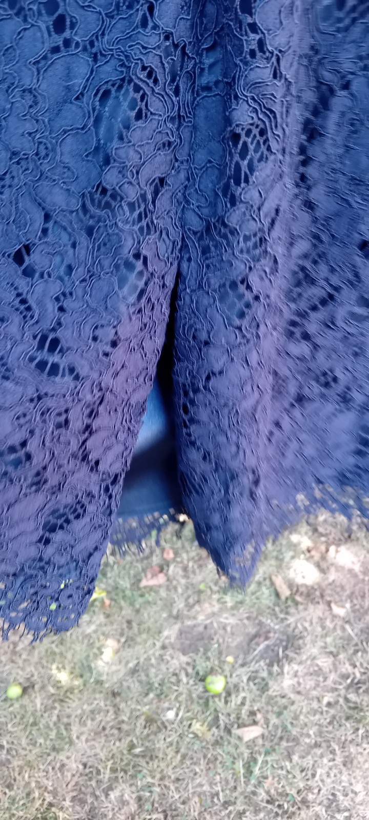 DEBENHAMS DEBUT DARK BLUE LUDLOW LACE DRESS SPECIAL OCCASION SIZE 10 BNWT