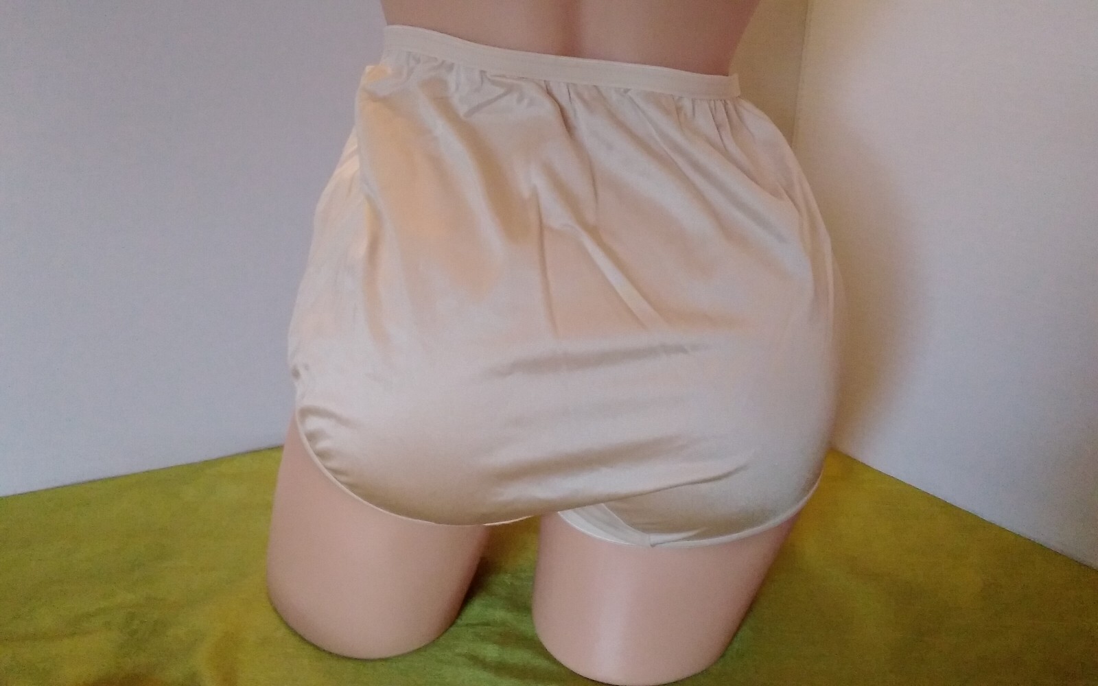 Panties Vintage Cotillion Nylon Brief 7 Beige Double Side Cotton Gusset Knicker