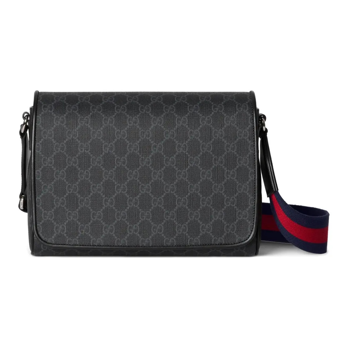 GUCCI Adjustable Shoulder Strap Shoulder Crossbody Bag for Men 10.6×3.5×7.8 in