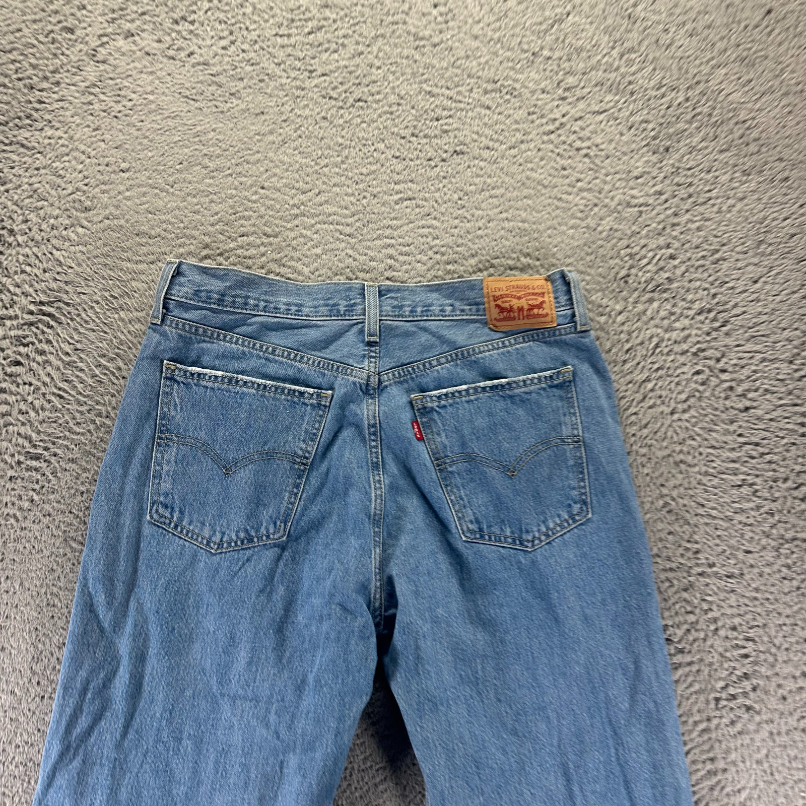 Levi’s Low Pro Jeans Womens 30×31 Blue Cotton Denim Straight Leg Travel Workwear