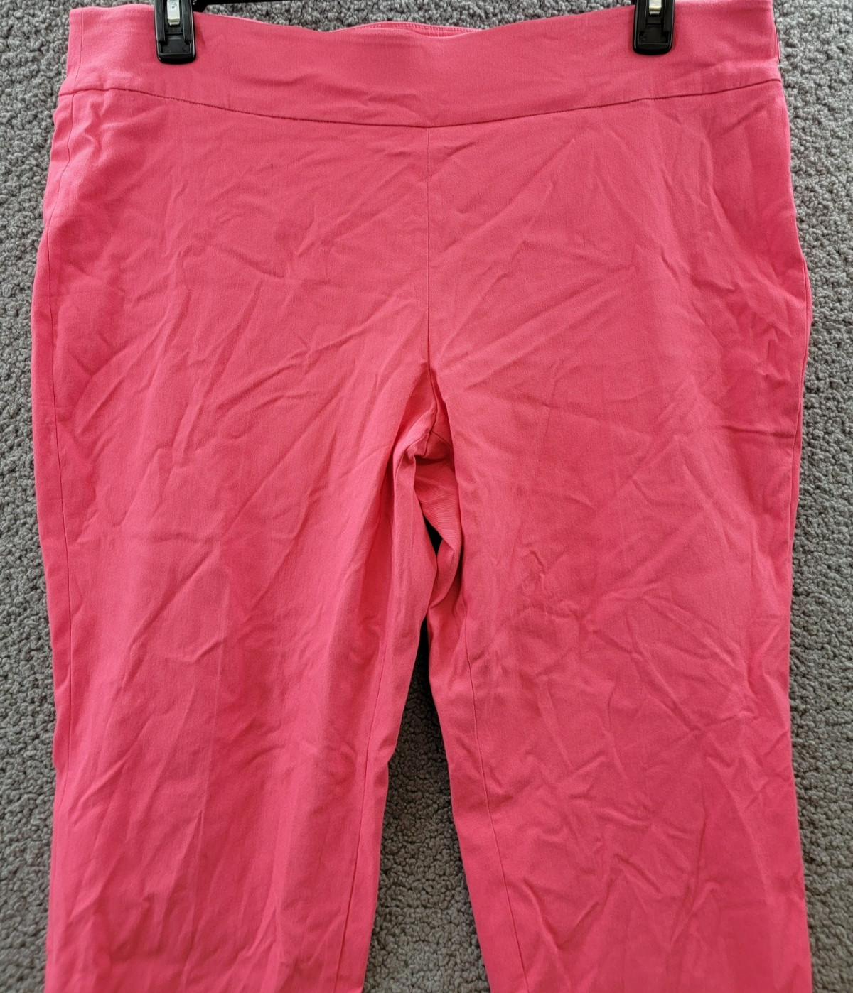 Jones New York Solid Stretch Twill Ankle Pants Women’s XL Fresh Guava Pull On