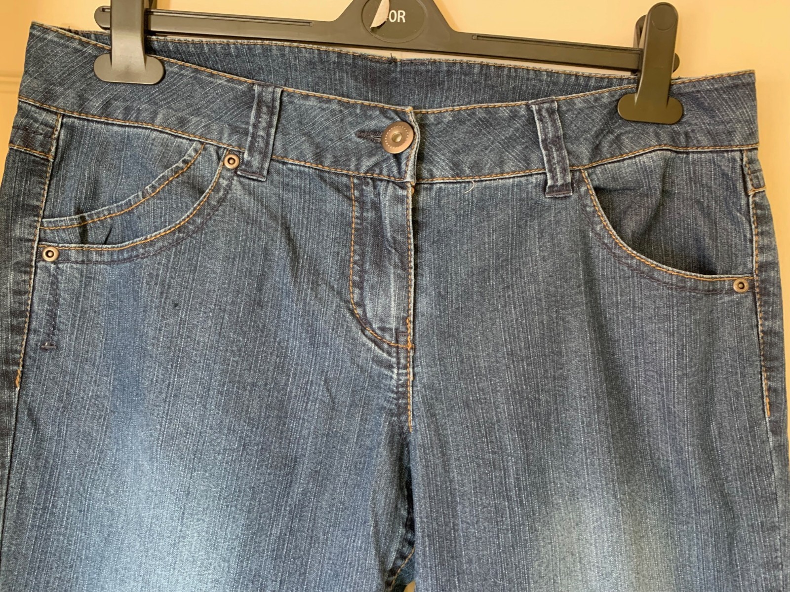 Dorothy Perkins Blue Pre-worn Stretchy Vintage Bootcut Denim Jeans Y2K. SIZE 14