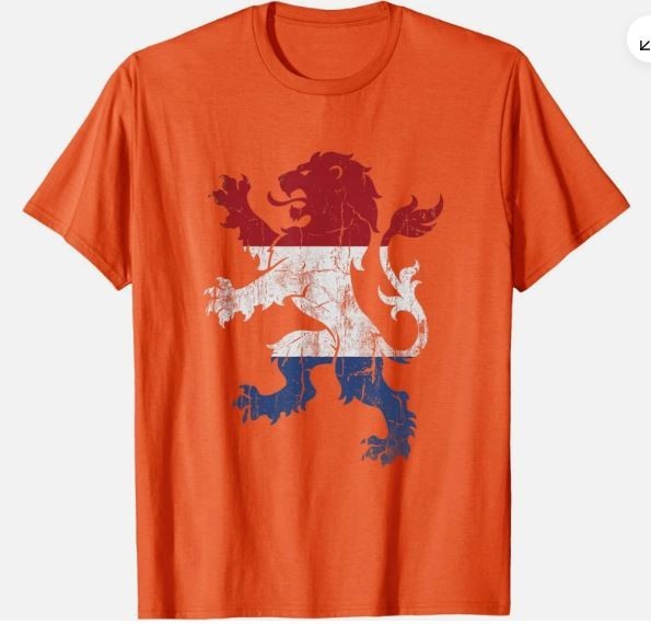 Orange Nederland Lion,” Holland Dutch Unisex T-Shirt