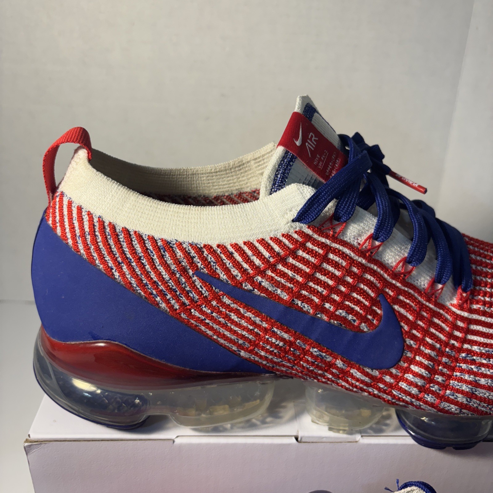 Nike Air Vapormax Flyknit 3.0 Team USA Running Shoes (CW5585-100) Men’s Size 12