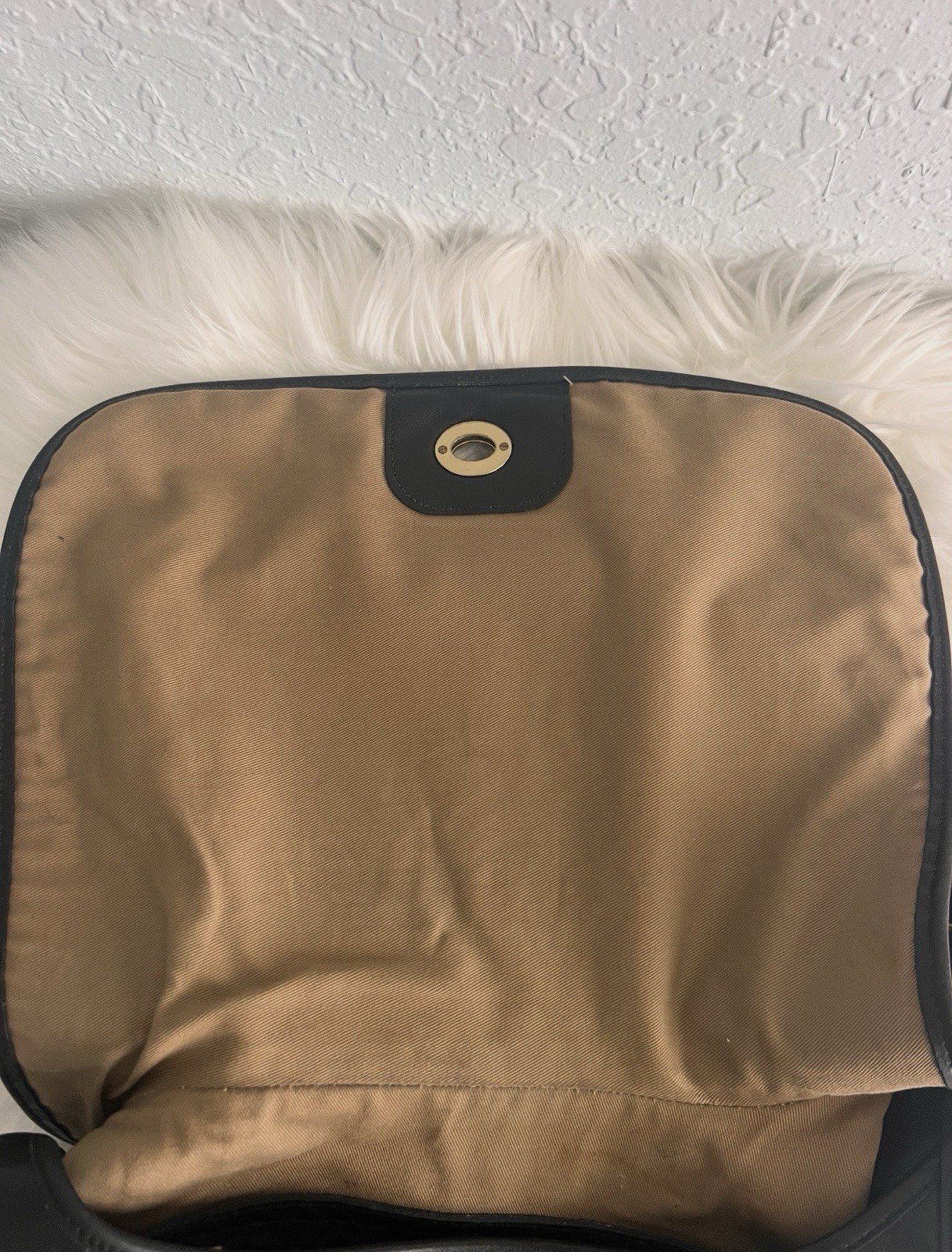Vintage Coach 9718 Legacy Crescent Flap Hobo/Shoulder Bag Black