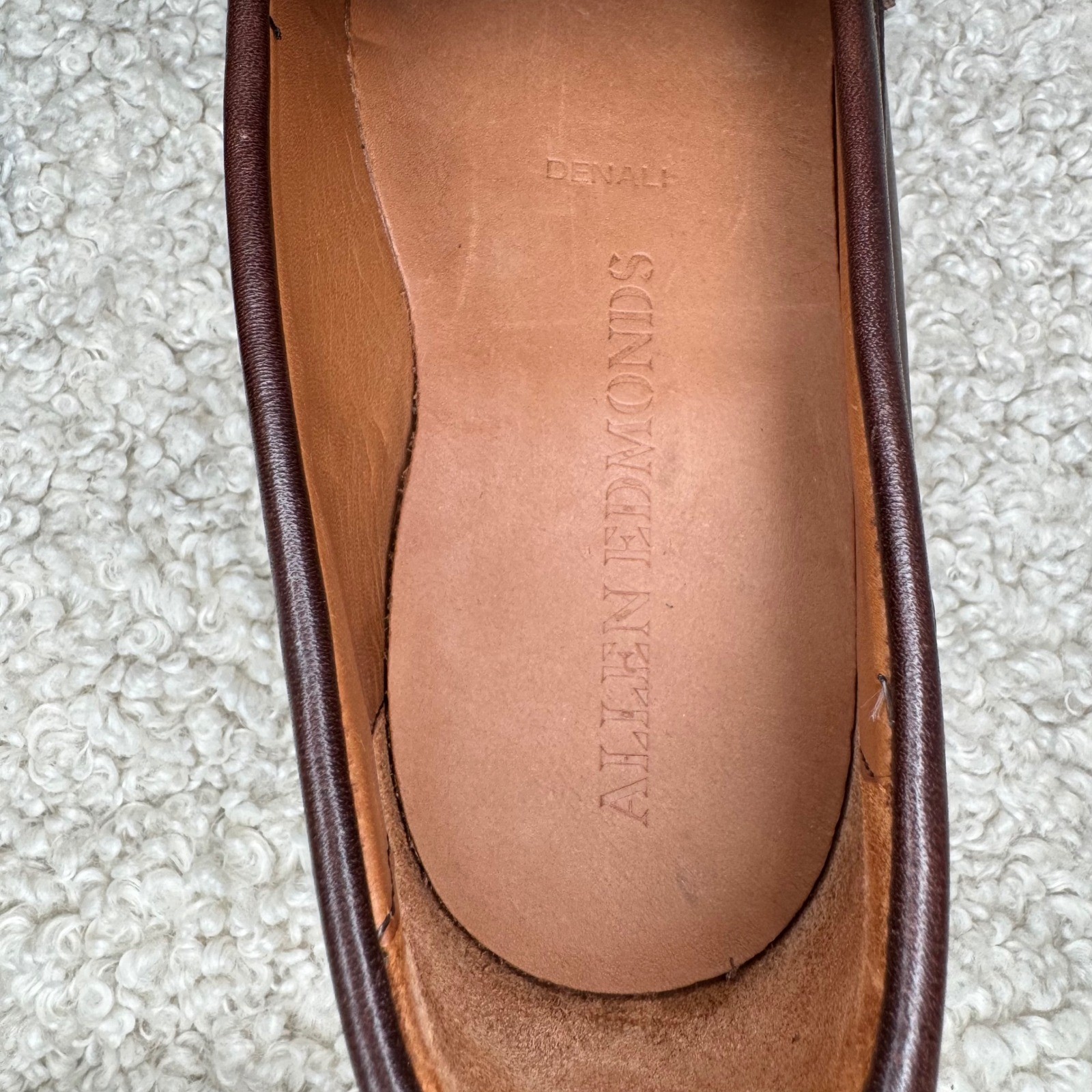 Allen Edmonds Denali Slip On Penny Loafers Men 11 D Dark Brown Leather