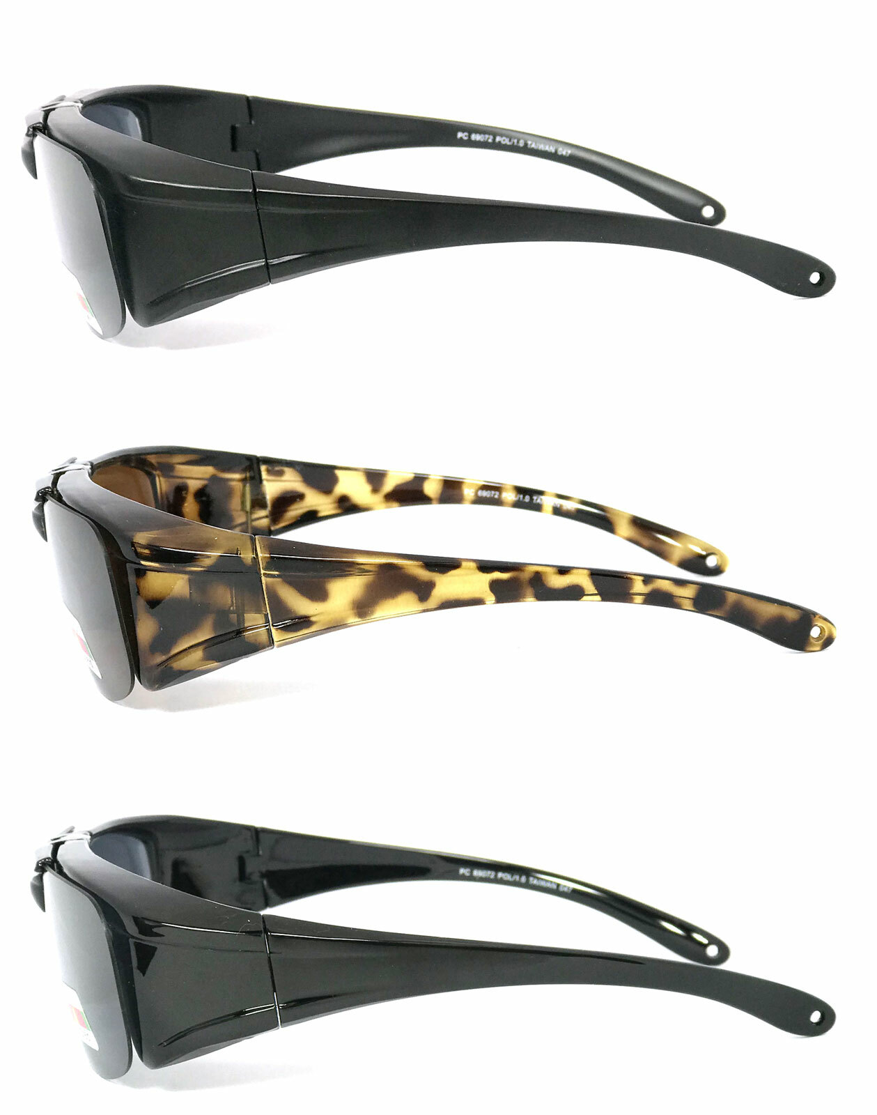 Flip Up Fit Over Sunglasses Polarized Lens Over PRESCRIPTION GLASSES UV400