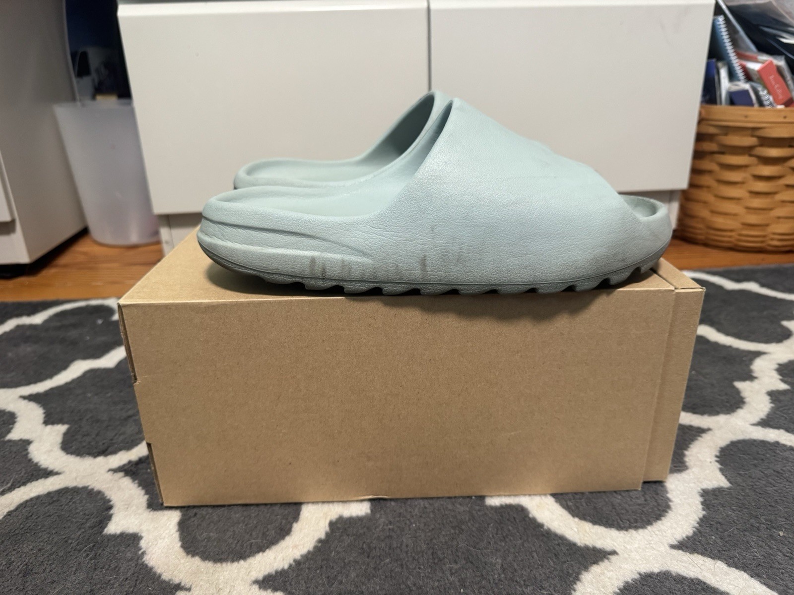 adidas Yeezy YZY Slide Salt Blue Men’s Sandal US 12 EU 47 ID5480