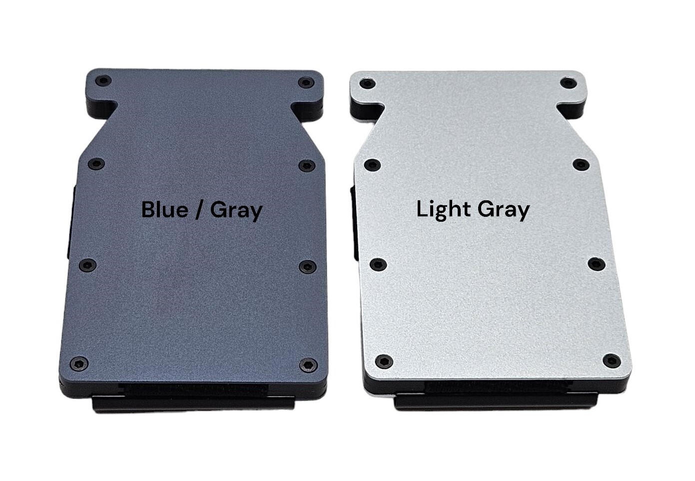 Blank Aluminum MRF-05 RFID blocking Minimalist wallets with money clip.