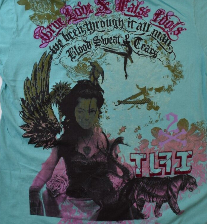 True Love False Idols TLFI Mens Chains & Things We Been Through It All Shirt NWT