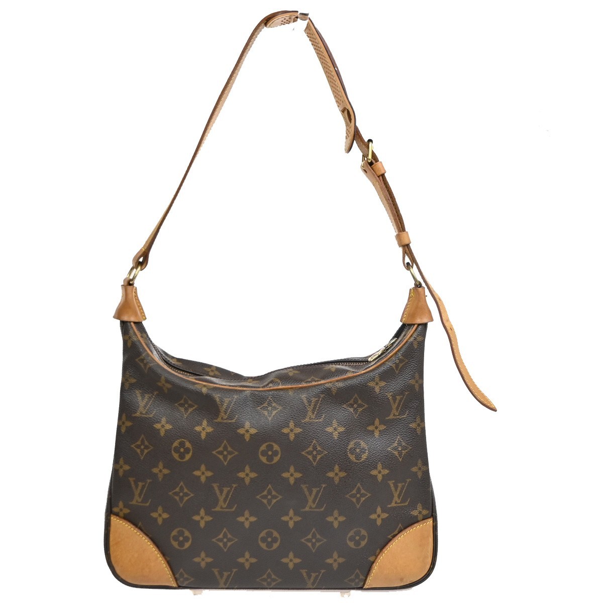 LOUIS VUITTON Boulogne 30 Shoulder Bag Monogram Leather Brown M51265 73PA220