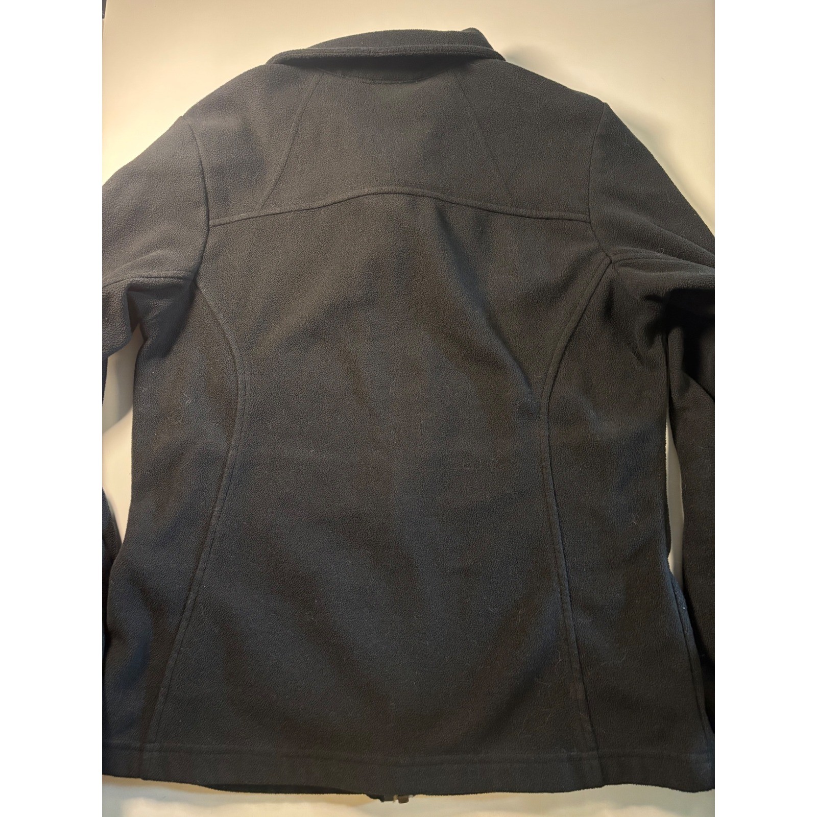 Columbia Womens Full Zip Fleece Jacket Black Mock Neck Fast Trek II S