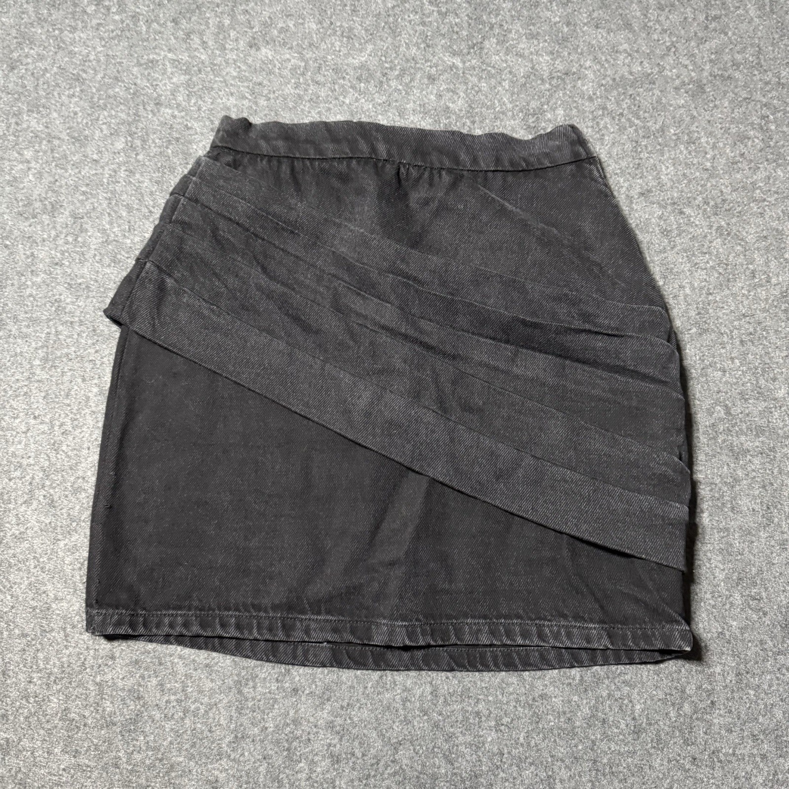 IRO Massai Pleated Draped Bandage Mini Skirt Size 36 Grunge Whimsy City Designer