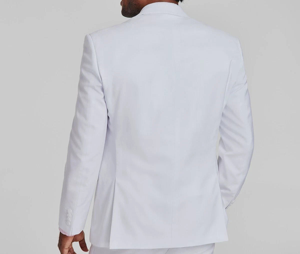 Tayion Collection Men’s 2-pc Classic-Fit Suit Jacket 46L Pants 40W 30L White