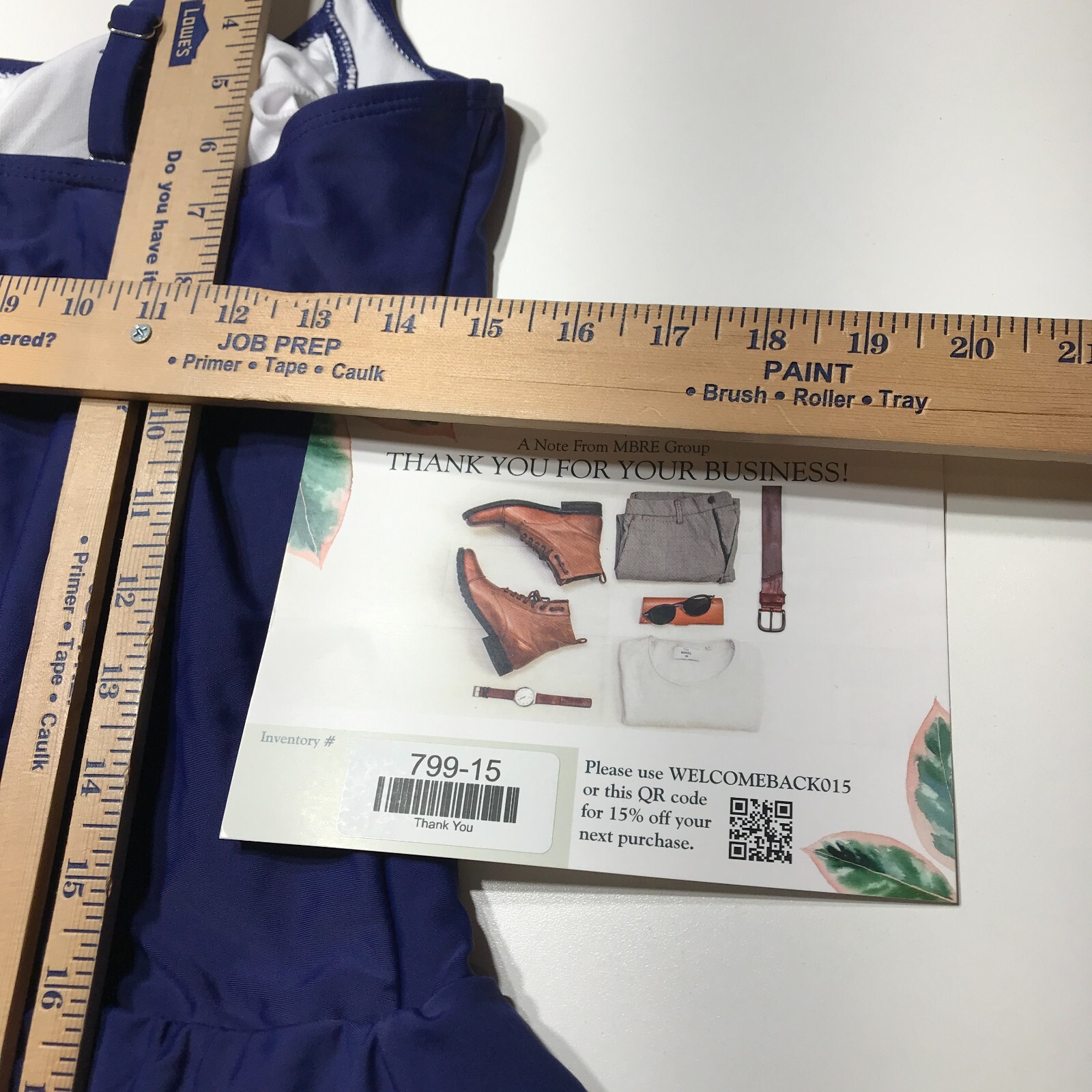 NWOT Navy Ruched Square Neck Sleeveless One-Piece Swim Dress Lined Womens Large