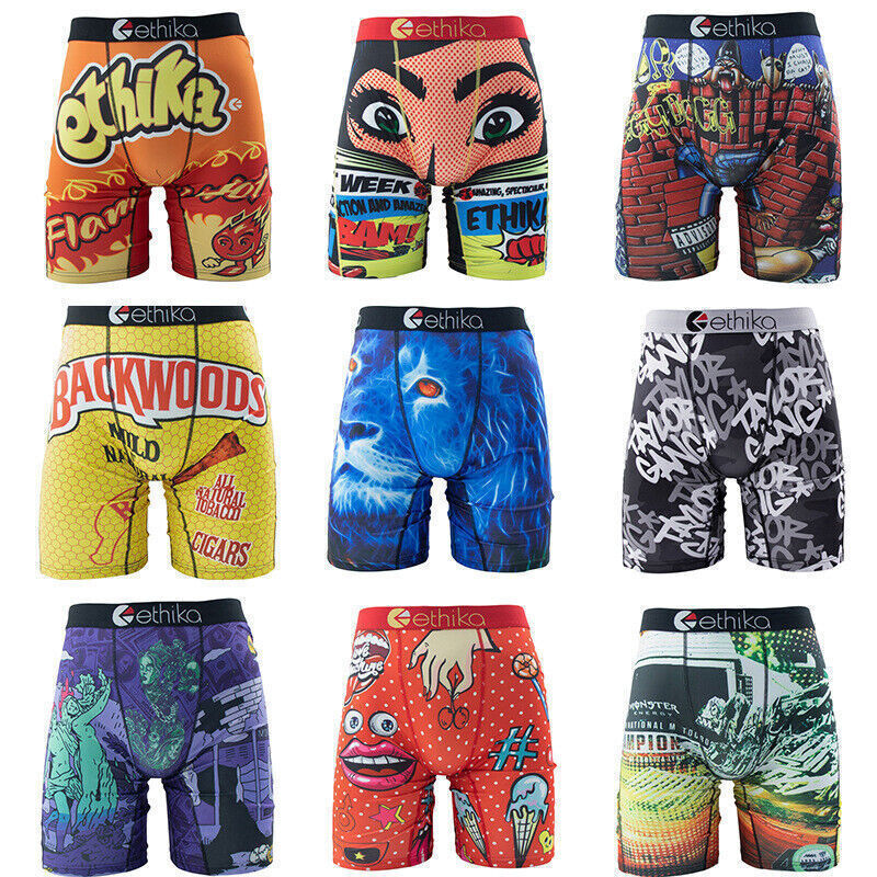 3Pack 5Pack 6Pack 9Pack Ethika Men’s The Staple Boxer Briefs (Random color)